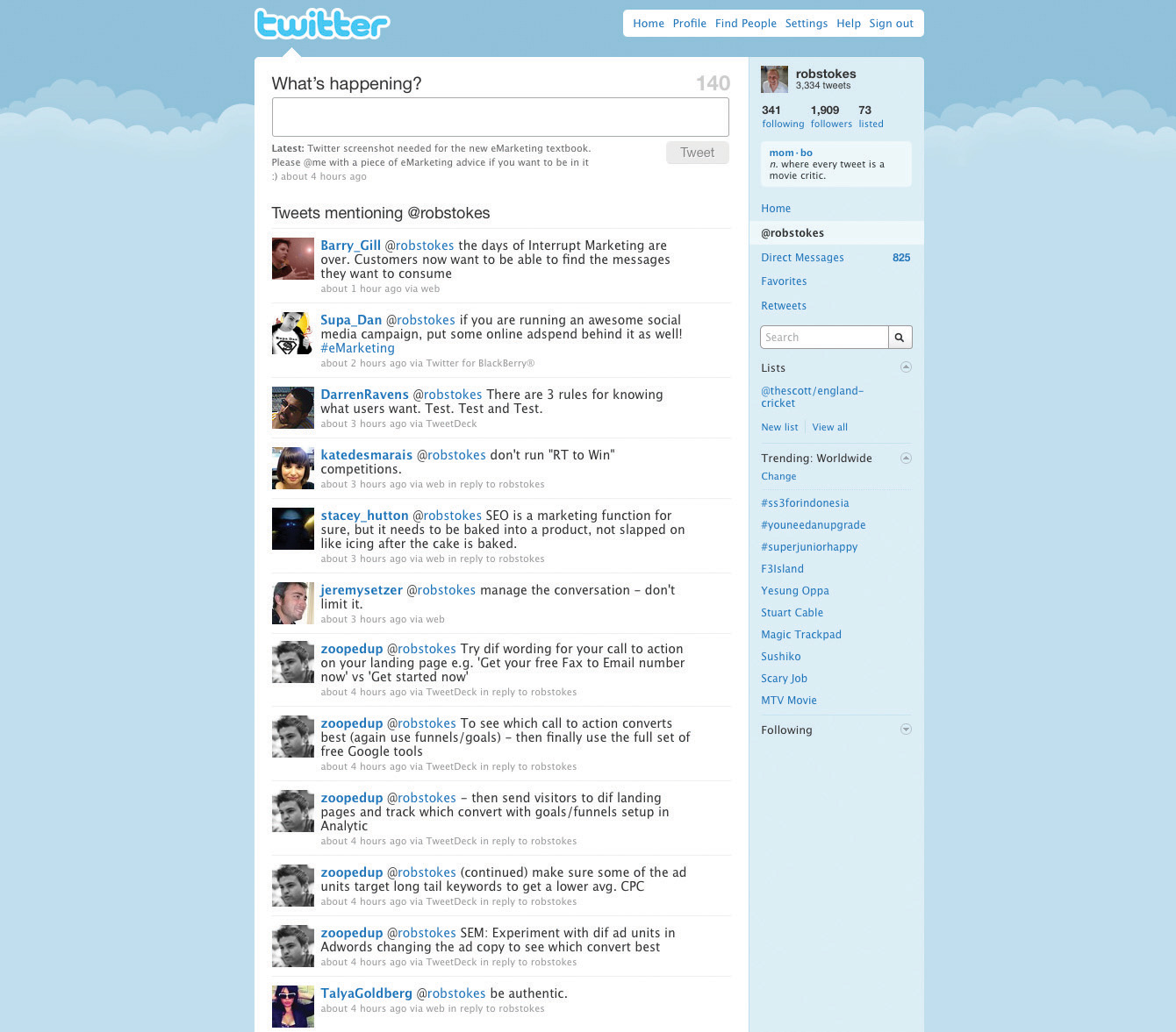 twitter feed on website